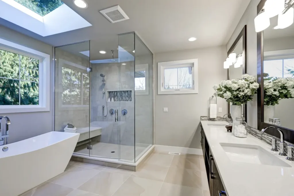 Remodelación de Baños con ducha de vidrio